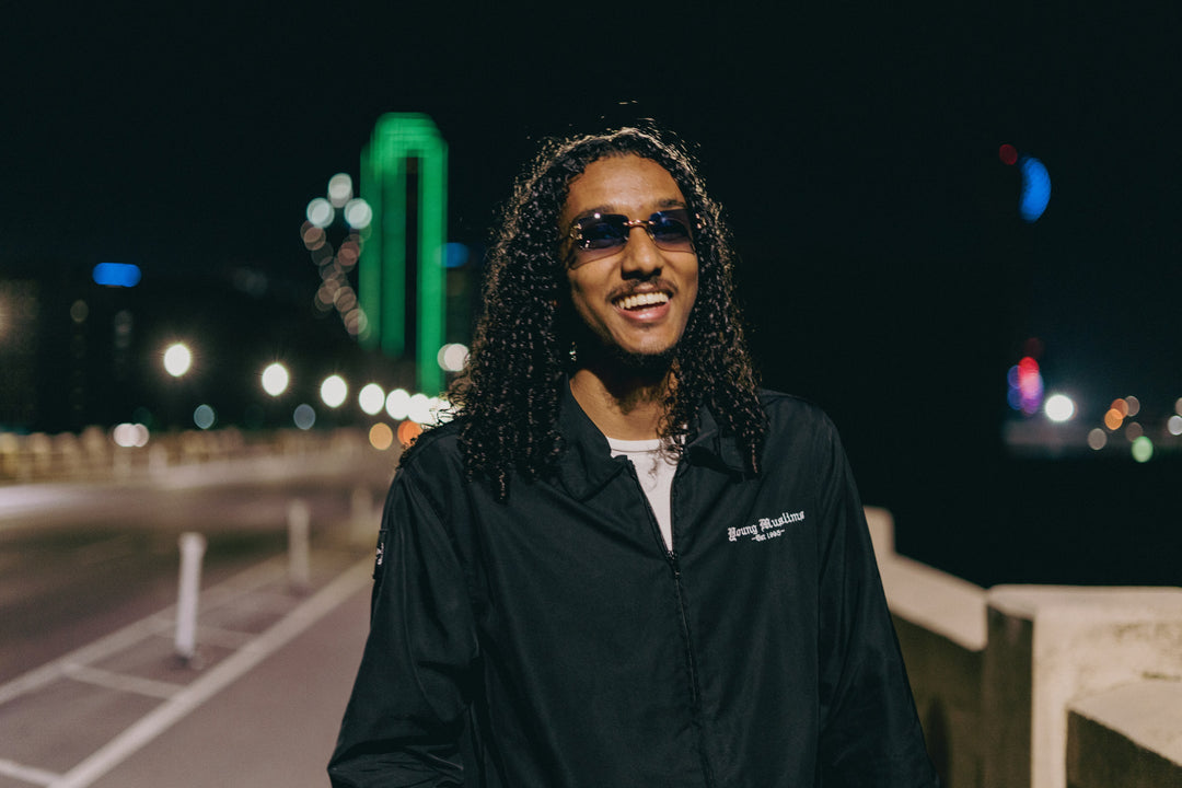 "Enjoin Good Forbid Evil" Work Jacket in Black - YM Merch Store