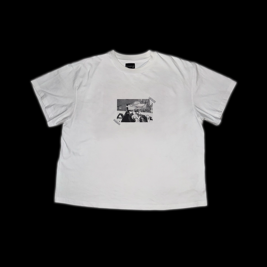 MALCOLM X BOX TEE [WHITE]